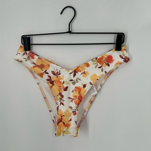 Abercrombie & Fitch Tall Side High Leg Cheeky Bikini Floral Bottoms - Picture 2 of 5